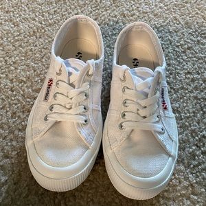 Classic all white superga